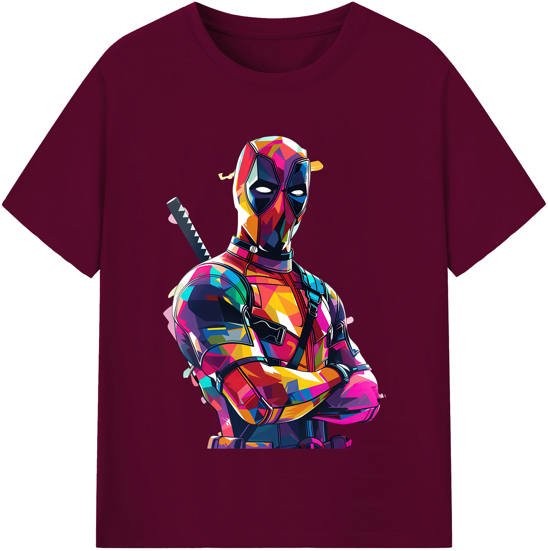 （画像用） Deadpool デッドプール レディースカジュアルプリントTシャツ（綿100％）
